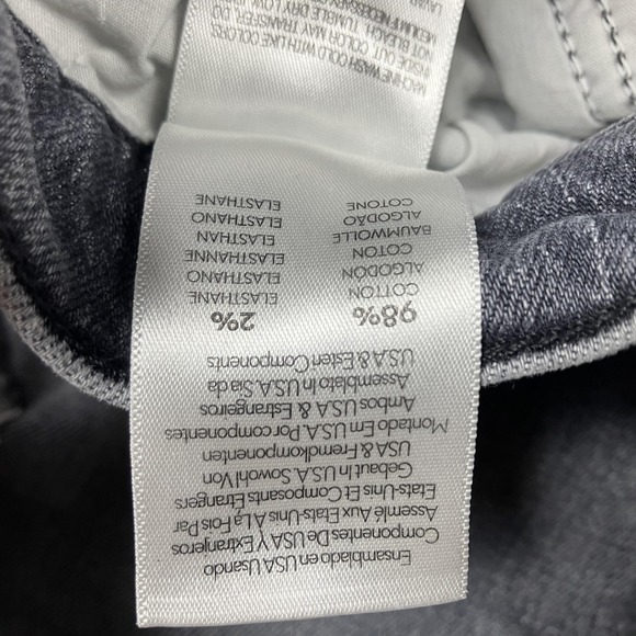 Mother Jeans Womens 26 The Scrapper Cuff Ankle Fray Distressed Black Fade USA - Picture 4 of 13